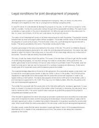 Agreements to be charged as leases. Doc Legal Conditions For Joint Development Of Property Ronald Nimmarajulu Academia Edu