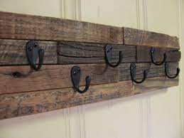 Rustic Key Holder Coat Rack Repurposed Barn Wood Barnwood Rustic Keys Wooden Pallet Projects Barn Wood