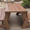 A mighty little bench come picnic table ideal for kids around the three to six year age group (give or take a year or so depending on the size of the kids). 1