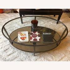 Crate and barrel clairemont oval coffee table $400 (austin) pic hide this posting restore restore this posting. Crate Barrel Clairemont Oval Coffee And Side Table Aptdeco