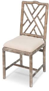 Bamboo Dining Chair White Wash Oak Linen Set Of 2 Bamboo Dining Chairs Dining Chairs Upholstered Dining Chairs