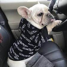 春秋冬レター洋服愛犬安心の綿100 高品質パーカー犬服 おしゃれペット服帽子付き ドッグウェア 新色登場 dog clothes frenchie hoodie pet clothes