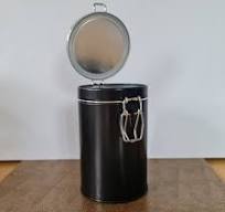 Black Tea Canister Clearance Sale: Airtight Metal Kitchen ...