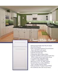 Acrylic has the same look as glass but is often a more durable and affordable choice. Classic White Shaker Viviano Inc