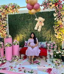 Sreeja Konidela S Baby Shower Photos South India Fashion Baby Shower Deco Indian Baby Shower Decorations Baby Shower Photography