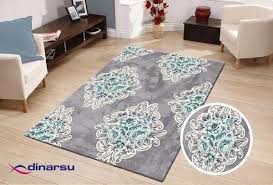 dinarsu tivoli klasik desenli hali turkuaz 22820 953 turquoise halilar klasik hali
