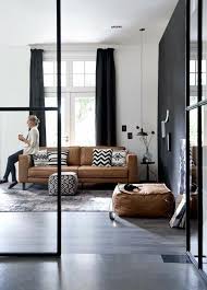 Quelle Couleur Pour Un Salon 80 Idees En Photos Archzine Fr Deco Salon Salon En Cuir Marron Canape En Cuir
