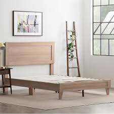 People who are trying to find luxurious bed frames may want to opt for this solid north american pine offering. Rest Haven Durable Classic Framed Wood Platform Bed Queen Natural Walmart Com Wood Platform Bed Wooden Bed Frames Bed Frame Design