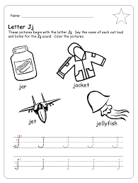 Letter J Worksheet For Kindergarten Preschool And 1 St Grade Preschool And Kindergarte Tracing Worksheets Preschool Kindergarten Worksheets Letter Worksheets