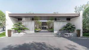 天光云影 水月镜花 重庆金科集美嘉悦 安道设计 compound wall design gate design outdoor decor