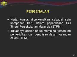Namun dikarenakan satu dan lain hal, mungkin saja anda harus mengundurkan diri dari perusahaan tersebut. Ppt Penggal Dua Kerja Kursus Kerja Projek 940 Sejarah Powerpoint Presentation Id 6946715