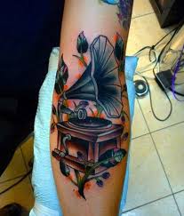 See more ideas about record player tattoo, music tattoos, music tattoo. Music Tattoo Traditional Novocom Top