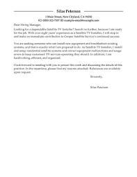 A complete application package generally consists of a cover letter, resume, references page and, for some jobs, a work portfolio, such as illustrations, writing samples or photographs. Satellite Tv Installer Cover Letter Examples Livecareer