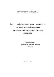 Predau profesori care fac greseli de clasa a sasea. InvÄÅ£Ämantul Superior La GraniÅ£a De Vest A Romaniei Mari Academia De Drept Din Oradea 1919 1934 Munich Personal Repec Archive