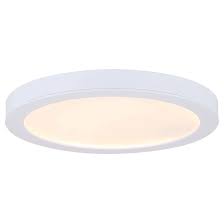 Check spelling or type a new query. Canarm Round Flush Mount Ceiling Light Integrated Led 15 W 11 In Metal Acrylic White Rona