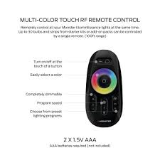 Red led light might be flashing again and again. Monster Illuminessence 16 4 Led Strip Mood Light Kit With Premium Rf Touch Remote Walmart Com Walmart Com