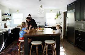 Building bases for our cabin's kitchen cabinets. Our Kitchen One Year Later Chris Loves Julia