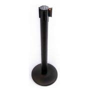 Opções em aço inox, alumínio e em plástico abs, com fitas retrateis em cores lisas ou personalizadas, cabeçote com tripla recepção, acessórios como display porta cartaz a4, a3, entre outros. Turn O Matic Pedestal Organizador De Fila