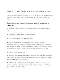 Dear sir/madam, i am writing this letter on behalf of my wife, ******* (partner's full name like in the passport) for applying family reunion visa for spouse. How To Convert Family Visit Visa To Residence Visa Travel Visa Passport