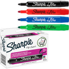 Sharpie Bullet Point Flip Chart Markers Bullet Marker Point Style Assorted Water Based Ink Assorted Barrel 4 Set