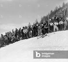 Image of Alpine Skiing World Cup, 1931 Muerren (b/w photo)