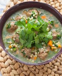 Italian Wedding Soup With Fregola Sarda Spinach Recipe Savory Meatballs Wedding Soup Italian Wedding Soup