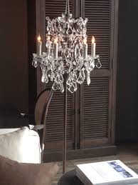 Chandelier Floor Lamp I Own This Floor Lamp And It Is So Beautiful The Picture Does Not Do Chandelier Floor Lamp Floor Lamp Restoration Hardware Chandelier