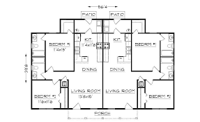 Duplex Plan J942d Duplex Plans Duplex Floor Plans Home Design Floor Plans