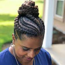 High Bun And Braids Goddess Braids Hairstyles Goddess Braid Styles Goddess Braids