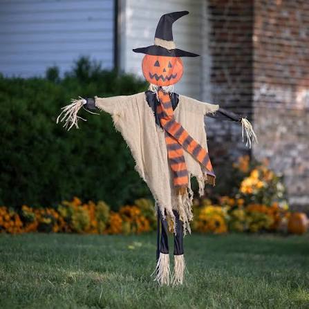75" Scarecrow Fabric Garden Stake