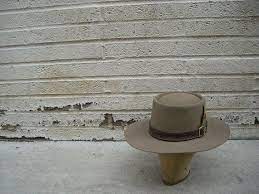 Vintage Original Stetson Revenger Cowboy Hat Size 7 1 8 Western Gambler Telescope Style For Men And For Women Cowboy Hats Stetson Hats