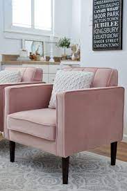 Better Homes Gardens Marlowe Lounge Chair Multiple Colors Walmart Com In 2021 Accent Chairs For Living Room Comfy Accent Chairs Pink Accent Chair