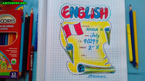 Amopintar foi criado com o intuito de ensinar a desenhar e pintar.e partilhar conhecimentos, dicas, dúvidas e emoções, com quem tambem ama. Caratula De Ingles Portadas Para Cuadernos Youtube