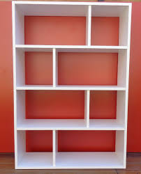 Biblioteca Cubo Melamina Blanca 954 00 Estanteria Separador De Ambientes Decoracion De Estante Muebles Para Libros