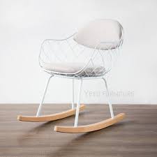 Preserve the beauty of your floors with scotch felt pads. Modern Design Metal Steel Wire Rocking Chair Living Room Soft Cushion Pad Solid Wooden Leg Metal Wire Rocker Loft Lounge Chair Buy At The Price Of 259 00 In Aliexpress Com Imall Com