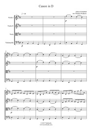 All instrumentations piano solo (173) concert band (51) guitar notes and tablatures (32) string quartet: Violin Sheet Music Canon In D Major Violin 1 Pachelbel