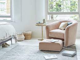 These lovely and functional armchair with footrest are available at enticing offers and discounts. Tootsie Armchair Upholstered Tub Chair With Hideaway Footstool Loaf