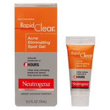 Neutrogena Rapid Clear Acne Eliminating Spot Gel Target List Clear Acne Neutrogena Cleanser For Oily Skin