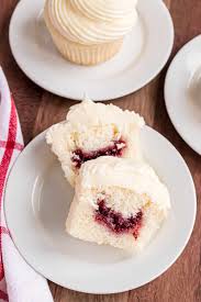 Maybe you would like to learn more about one of these? Almond Wedding Cake Cupcakes With Raspberry Filling Shugary Sweets