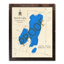 north lake wi wood map 3d nautical wood charts