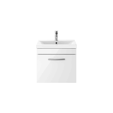 Check spelling or type a new query. Nuie Athena Gloss White 500mm Wall Hung Single Drawer Vanity Unit With 40mm Profile Basin Ath013a
