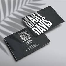 Black And White Business Card Design 