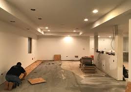 While a subfloor is not necessary to add structural strength when you'll be laying finish flooring on top of a concrete slab (as in a basement remodel), subflooring over concrete offers two other advantages: Basement Subfloor Options Dricore Versus Plywood Luxury Home Remodeling Sebring Design Build