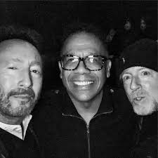 Great catching up with two of my favourite guitar players... Carlos Alomar  & John McCurry... 🙏🏻