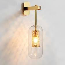 A simple black fixture with an adjustable arm can complement just about any decor and can fit into the tightest of spaces if you don't have room for a bedside table. Post Modern Indoor Lighting Wall Lamp Gold Black Metal Glass Creative Sconce Wall Light For Bedroom Bedside Aisle Corridor Stair In 2021 Wall Lamp Wall Lights Wall Lamps Living Room