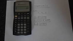 Ti Ba Ii Plus Statistics Tutorial Youtube