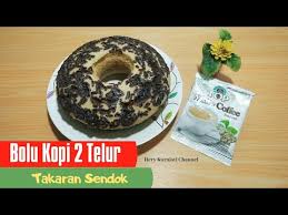 Yuuk d bikin bolu pisang aja. Resep Bolu Kopi 2 Telur Takaran Sendok Youtube