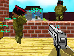 Online Minecraft Savasi Oyunu 3d Piksel Adam Takimli Savas
