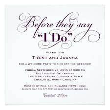 Before They Say I Do Purple Wedding Welcome Invitation Zazzle Com Welcome To The Party Cocktail Party Invitation Wedding Party Invites