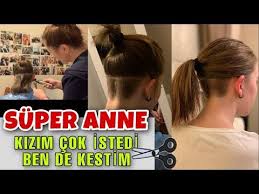 Evde Kizima Ense Trasi Undercut Yaptim Simdi Degisim Zamani Diy Undercut Step By Step Youtube Undercut Sac Undercut Guzellik
